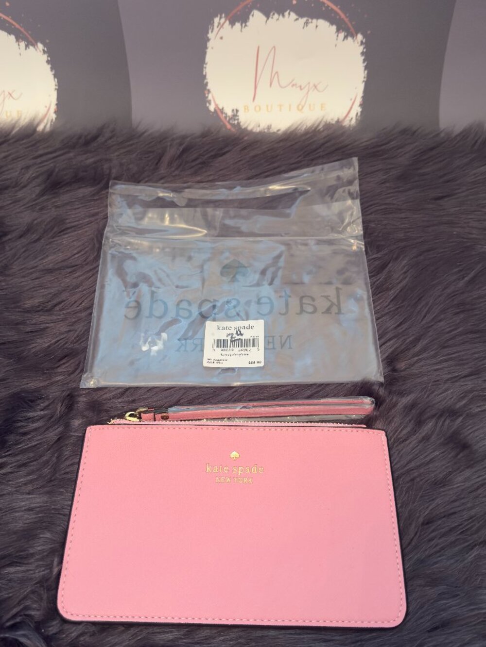 Kate Spade New York Blush Pink Leather Wristlet NWT